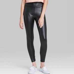 Wild Fable Black Liquid Leggings NWT